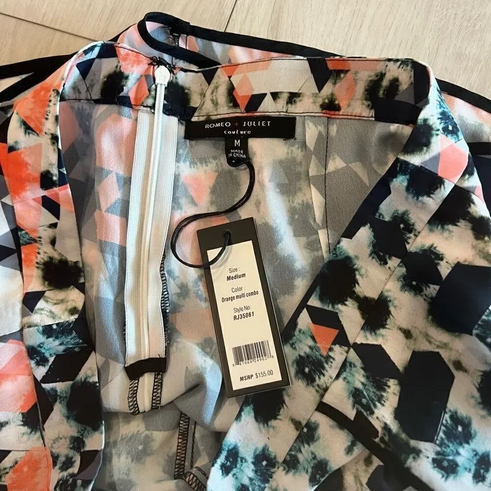 Romeo + juliet couture orange multi combo size m